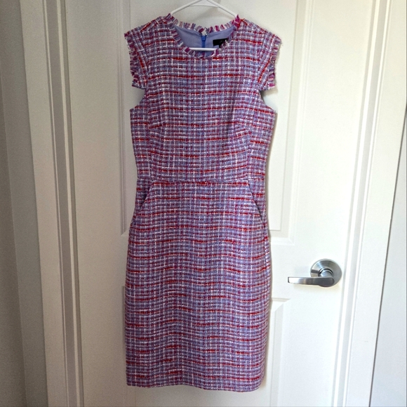 J. Crew Dresses & Skirts - (Tall) J.Crew Azalea Tweed Resume Sheath Dress Sz 6T